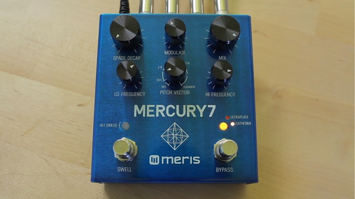 Meris MERCURY7 API500規格のハイエンドリバーブをペダルサイズに